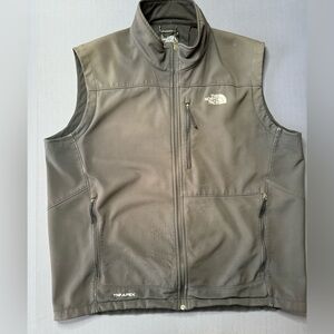 North Face apex Men's Zip Up faded black Vest Size XXL distressed